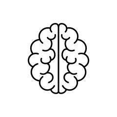 Brain icon. Mind vector symbol.