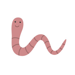 Naklejka premium Vector Illustration Of Cartoon Worm