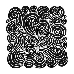 Abstract hand drawn ornament, background for your design