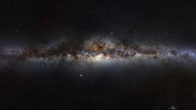 flight towards the beautiful glowing Milky Way galaxy (elements of this image are furnished by NASA)