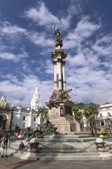Obraz premium Plaza Grande in Quito, Ecuador