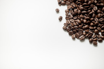 seed coffee on  white background