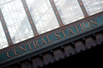 Naklejka premium Central Station Glasgow Scotland