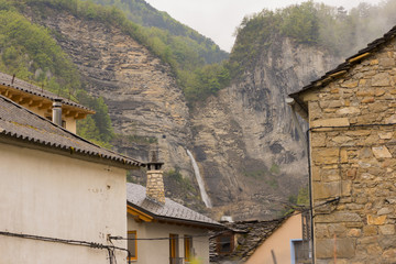 Through the village of Broto in Huesca, Pyrenees