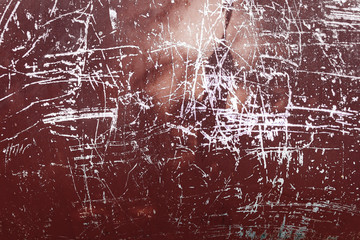 Textured color paint on metal background