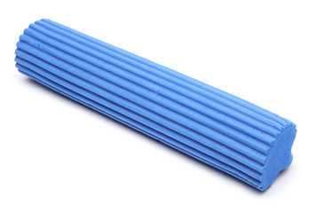 blue sponge for mop isolated on white background