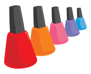 Colorful spectrum of nail polishers