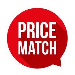 Price match button speech bubble