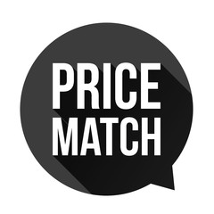 Price match button speech bubble