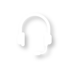 Icon mit Schatten - Headset Support