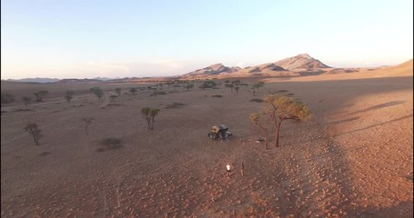 Bivouac dans le désert Namibien