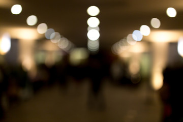 Bokeh at night in the city as a background