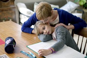 Child doing homework