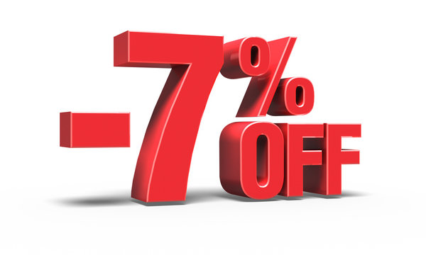 3 off 7. Discount 3d text. 3 off 7. Discount 3d.
