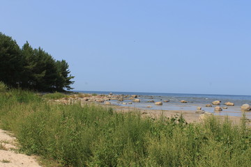 Coastline in Roja, Latvia