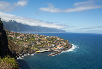 Fototapeta premium Ponta Delgada on the north coast Madeira Island, Portugal