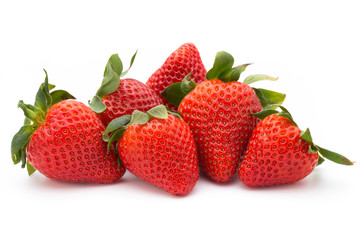 Strawberry isolated on white background. Fresh berry.