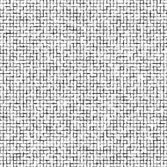 Distorted squares abstract pattern.Black squares isolated on white background.