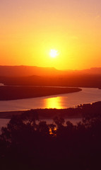 Fototapeta na wymiar Australien: Sonnenuntergang am Cook River