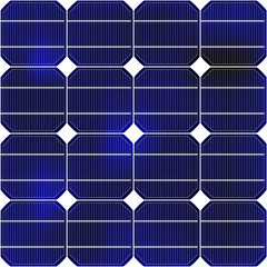 Detail of the solar panel