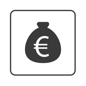 Goldsack mit Euro-Zeichen - Simple App Icon