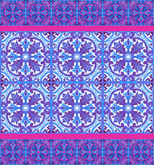 Portuguese azulejo tiles. Blue and white gorgeous seamless patterns. For scrapbooking, wallpaper, cases for smartphones, web background, print, surface texture, pillows, towels, linens bags T-shirts
