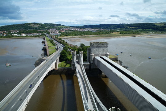 Conwy transportation (three bridges)
