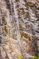 Background of wet stone wall texture