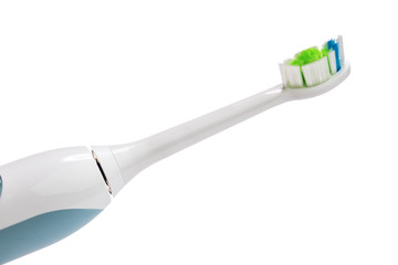 Modern Electric toothbrush isolated on a white background