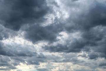 dark clouds sky -  stormy weather cloudscape
