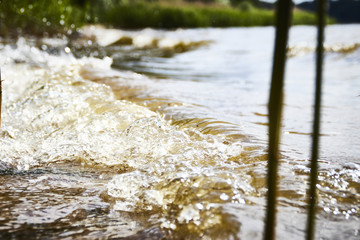 Water Wave in Lake