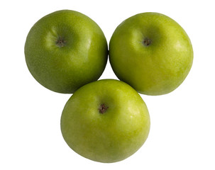 Perfect fresh green apple isolated