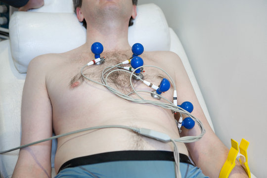 Model and doctor Consultation in a cardiology office