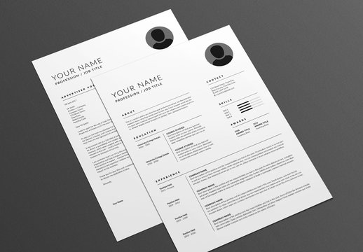 Executive Resume and Cover Letter Layout 