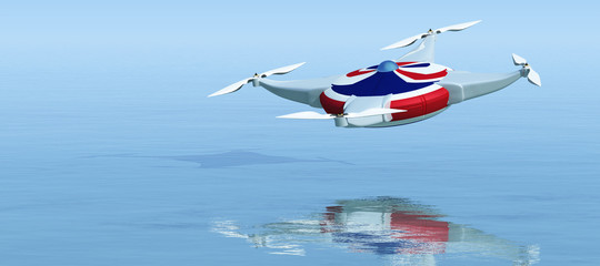  illustration of a flying drone
