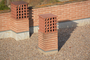 chimeneas de ladrillo