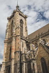 Fototapeta na wymiar The Saint Martin's Cathedral in Colmar