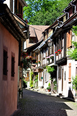 Fototapeta na wymiar Rue de Kaysersberg (Alsace)