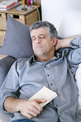 Fototapeta premium Man taking nap