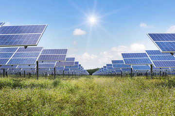 solar cells in power station alternative energy from the sun 