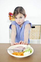 Child eating a meal