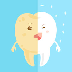 tooth with health concept