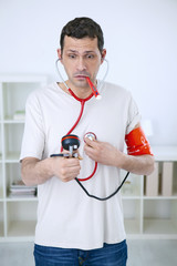 Conceptual image on hypochondria