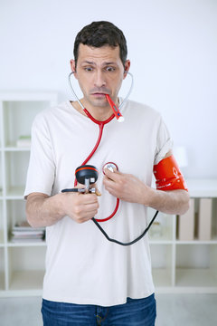 Conceptual image on hypochondria