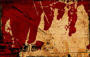 Grunge background or abstract texture Decorative vintage backdrop collage or modern distressed grungy retro creative graphic design art element