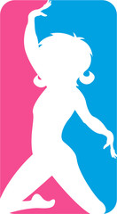 Gymnast in Silhouette