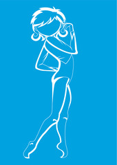 Gymnast in Silhouette