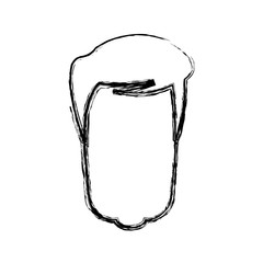 head man human portrait hair default image vector illustration