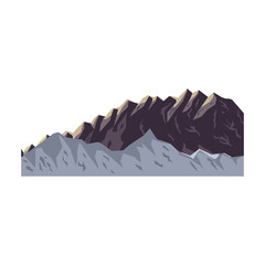 mountain peak nature high image vector illustration