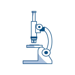 chemistry microscope for laboratory analysis equipment vector illustration